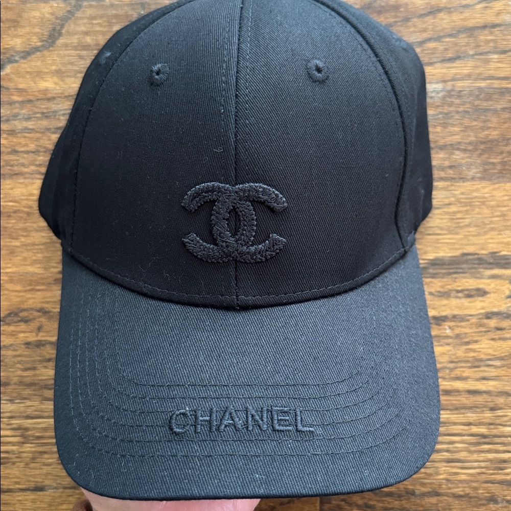 CHANEL black Baseball Cap